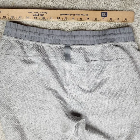 Lululemon Men Grey Silver Drawstring Diamond Jogger Size 2XL XXL Casual Stretch